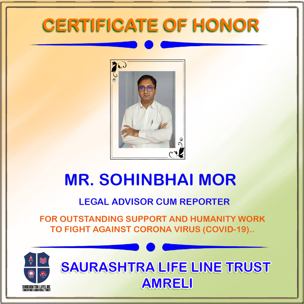 Certificate of Honor